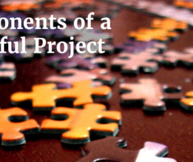 concept for 3 components of a successful project puzzle pieces